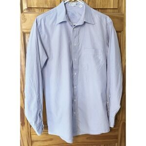 Burberry Dress Shirt Mens Size 15.5 / 34 100's 2-ply 100% Cotton Button Up